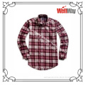 2014Top fashion and 100%cotton flannel shirts with checks for men